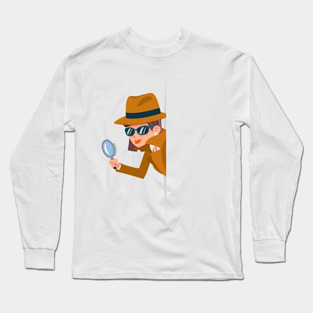 Detective Long Sleeve T-Shirt by Mdath